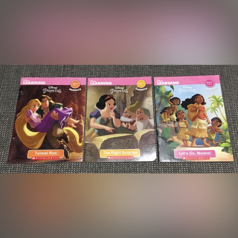 Disney Princess Phonics Books lot of 3